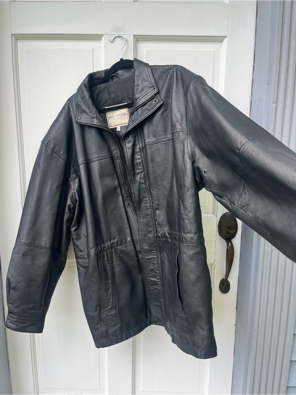 John Ashford Black Leather Jacket